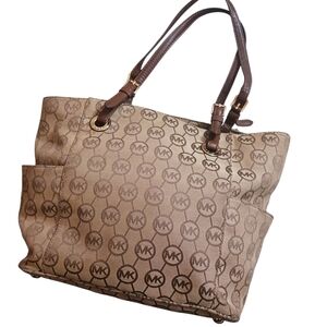 Michael Kors Brown Signature Tote Bag